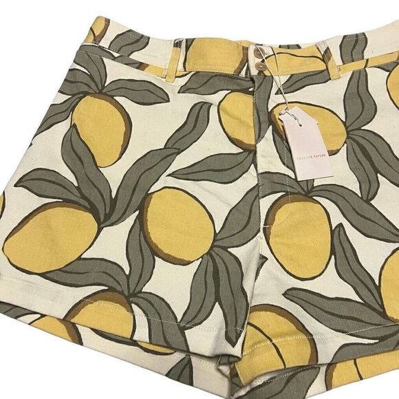 Rebecca Taylor Lemon Print Shorts - Picture 4 of 11